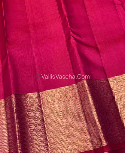 Pure Kanchipuram Silk Saree - Pink  Shade - VVPS045