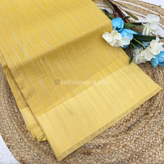 Organza Saree -yellow Shade  - VVOS001