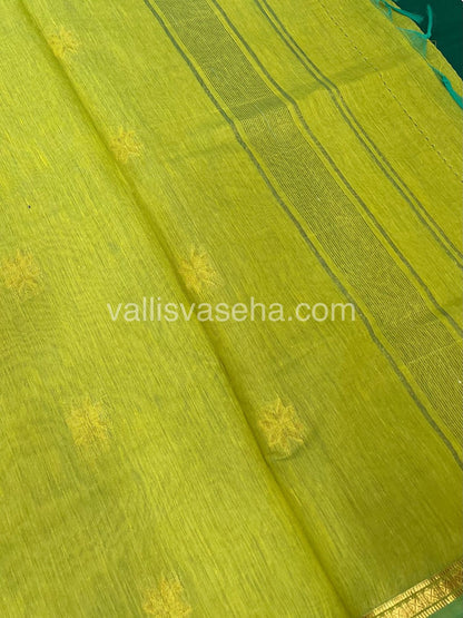 Semi Maheshwari Silk Cotton Saree - VVMSC006