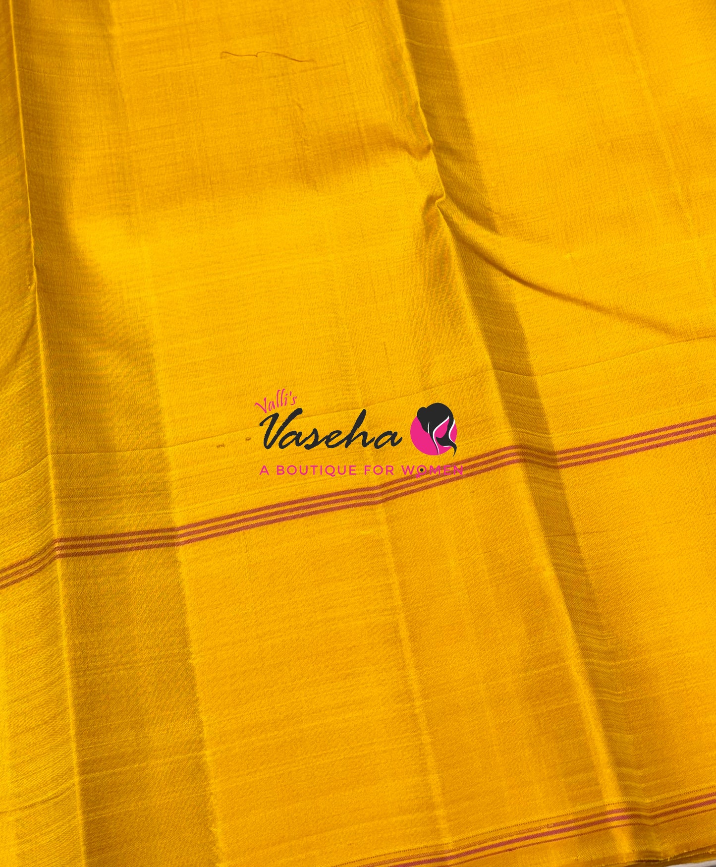 Pure Kanchipuram Silk Saree - Maroon With Yellow - VVPS069