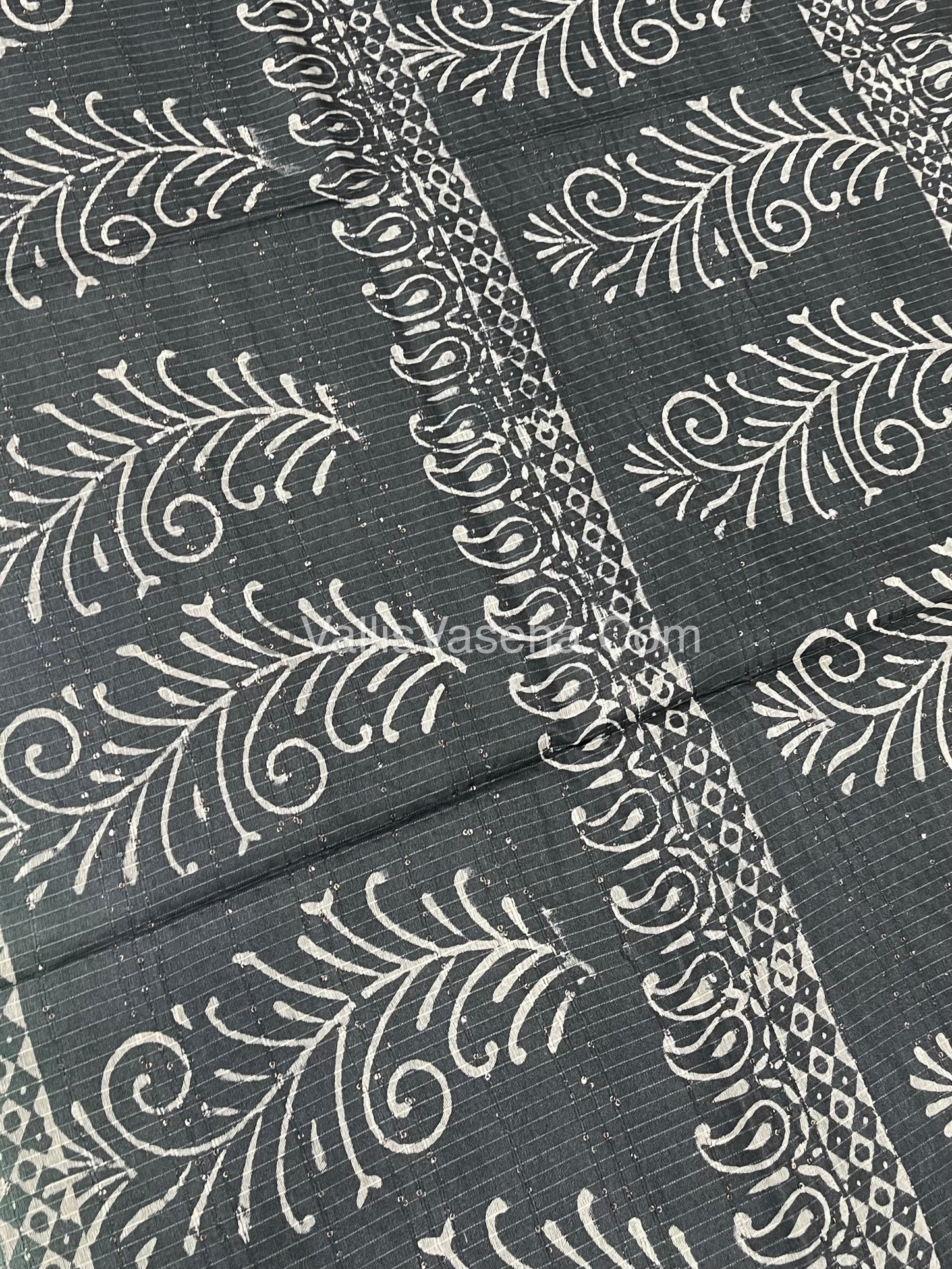 Bhagalpuri Silk | Light Green with Grey Shade |VVBS009