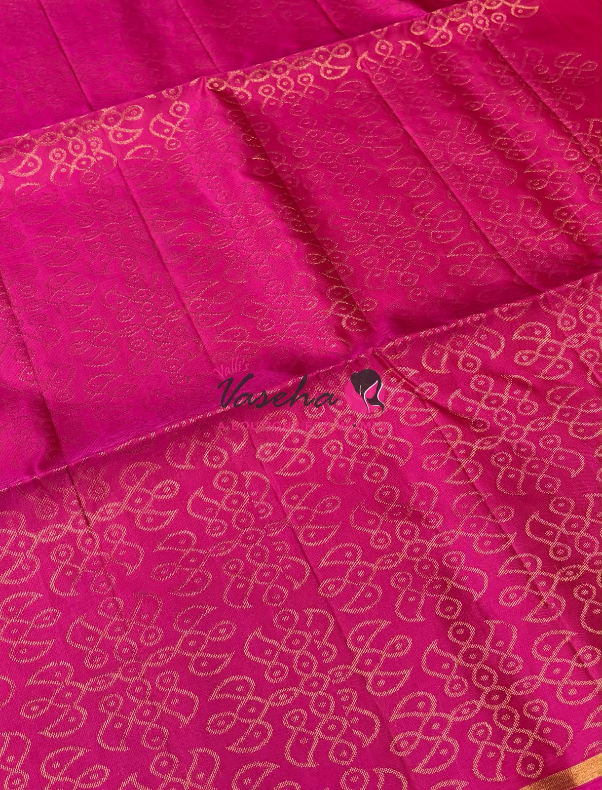 Half Mixed Soft Silk Saree - Kolam Design - Pink  Shade - VVPSS077
