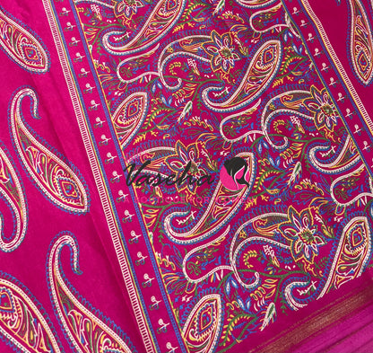 Casual Wear - Fancy Printed Silk  - Pink Shade - VVFPS001
