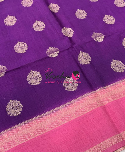 Banarasi - Heritage - Contrast  - Retta Petta border - VVBHS017