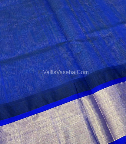 Pure Korvai Silk Cotton Saree - Temple border - VVKSC001