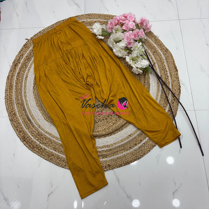 Semi Patiyala - Mustard Yellow  Shade - VVSP001