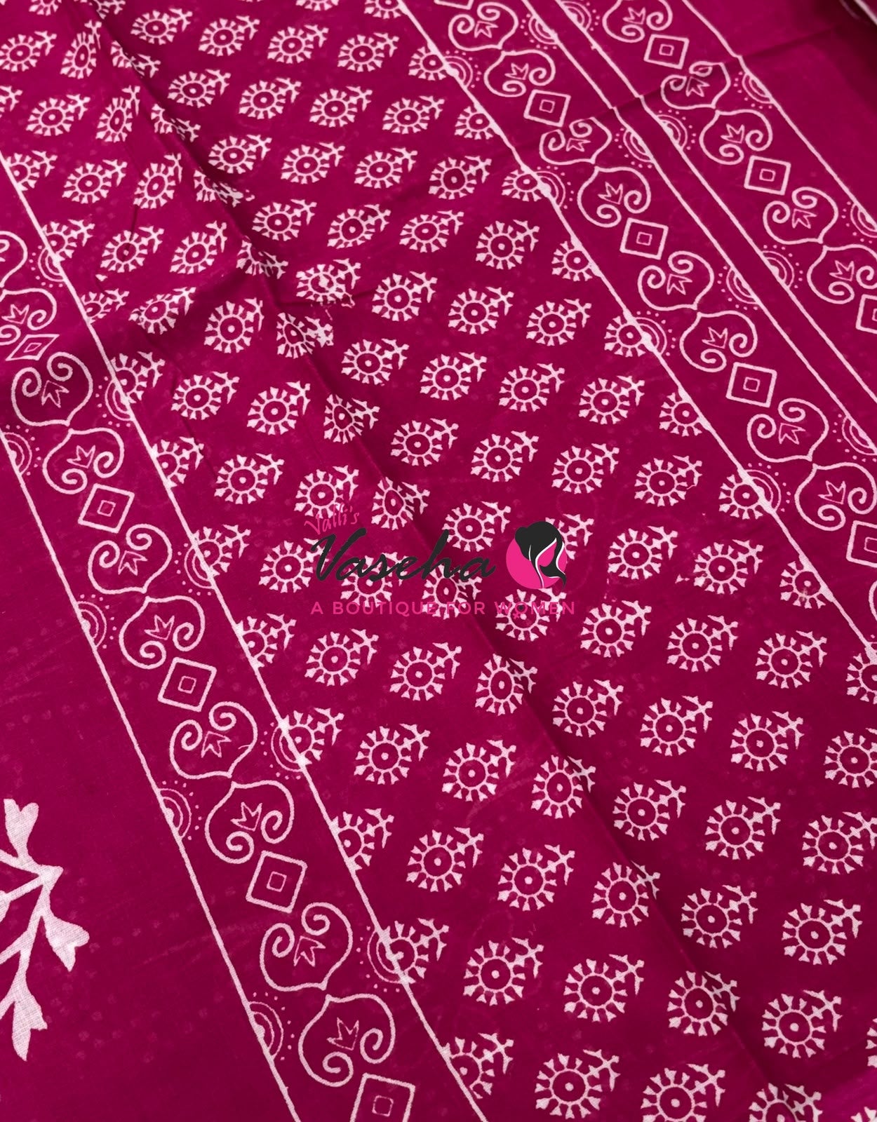Pure Soft Mul Mul Cotton Sarees - Hand Block Prints - VVMMC011