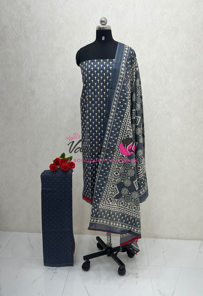 Bash Mina Cotton | Unstitched Material | VVUSM066