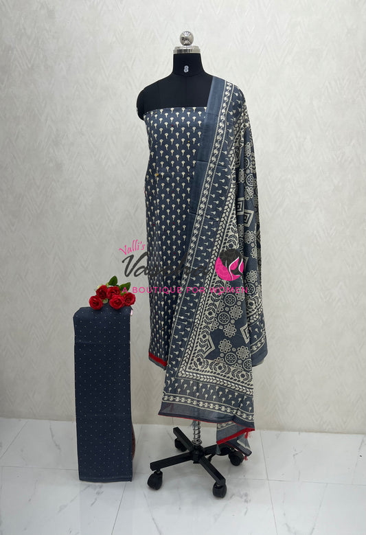 Bash Mina Cotton | Unstitched Material | VVUSM066