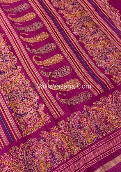 Casual Wear - Fancy Mixed Cotton Dark Purplish pink Shade - VVFMC001