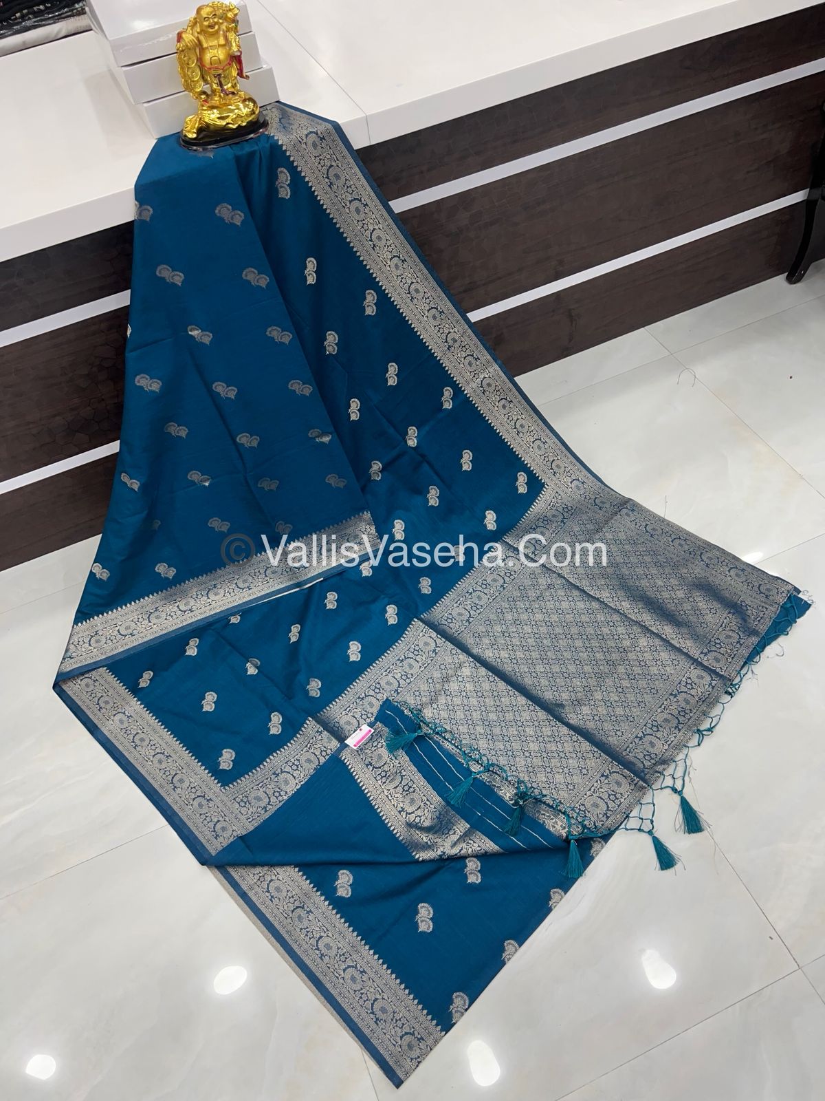 Banarasi - Heritage Silk - Semi Kathan Silk - Ramar Blue Shade- VVBHS004