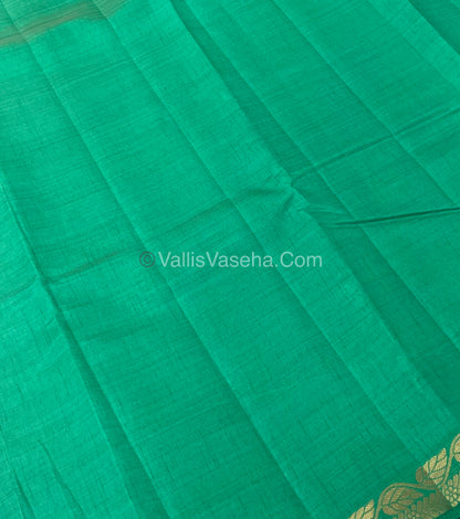 Semi Tussar Silk - Green Shade - VVSTS003