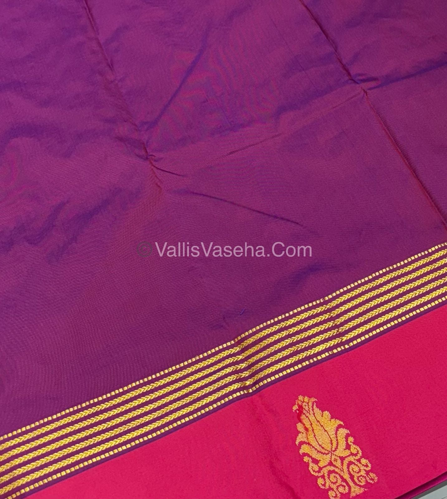 Semi Silk Saree - Kanchi Pattu Style - VVSSS004