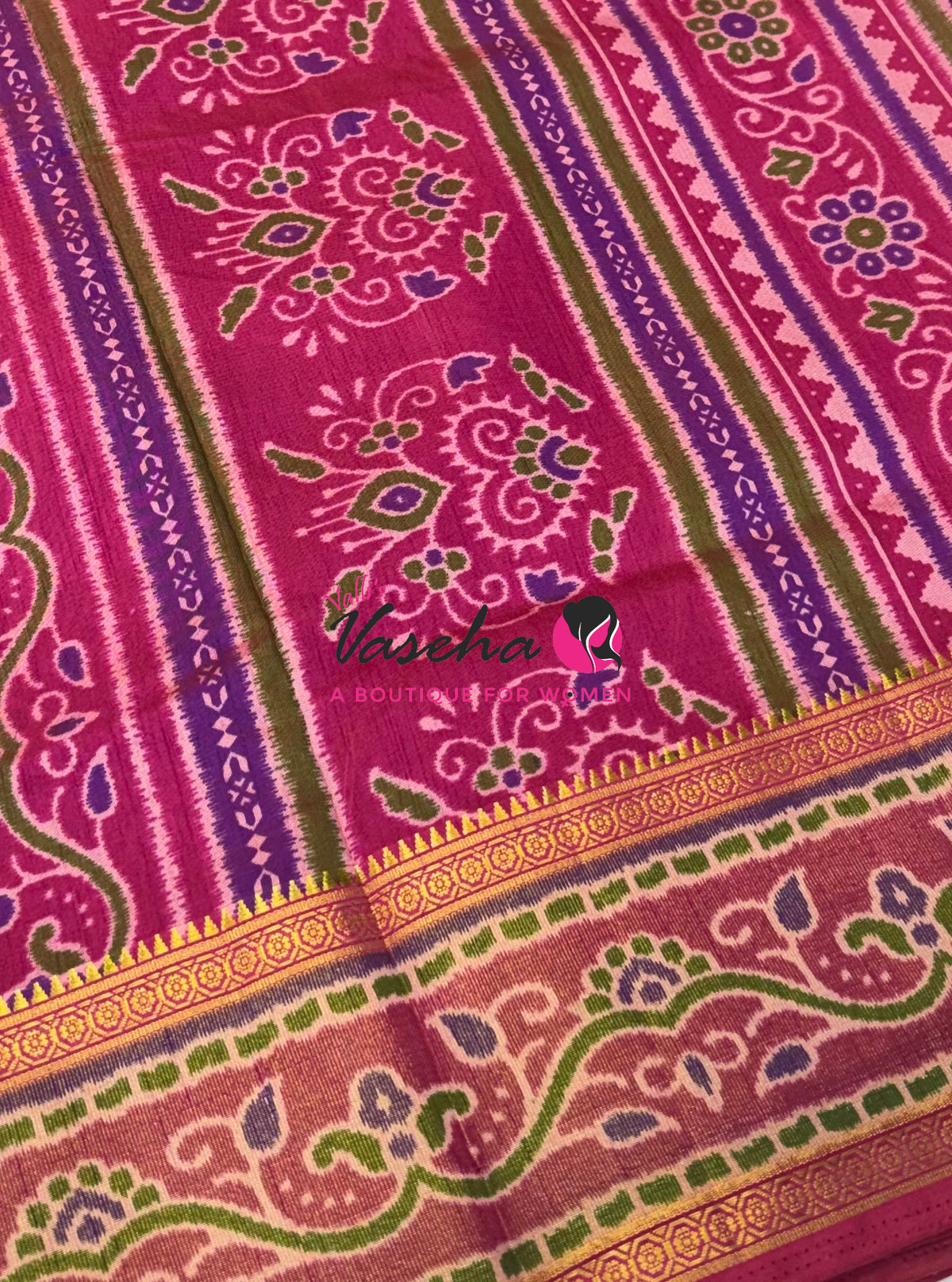 Semi Patola | Printed Silk Saree - Combo - VVSPS003