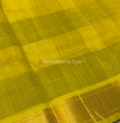 Pure Silk Cotton Saree - Pazhum Pazhamum Checks Design - VVPPSC02