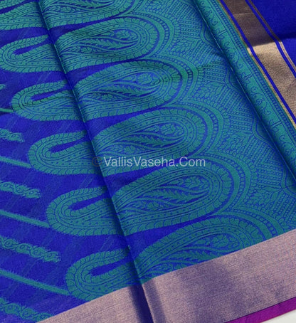 Banarasi - Kora Tanchoi - Semi Soft Silk Saree - VVKTS001