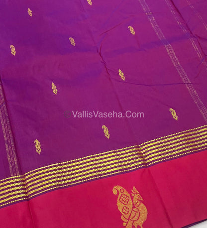 Semi Silk Saree - Kanchi Pattu Style - VVSSS004