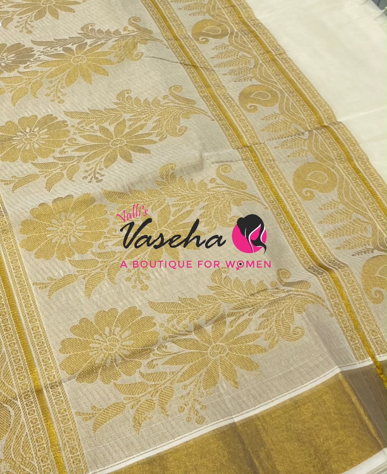 Kerala Cotton Saree - VVKCS029