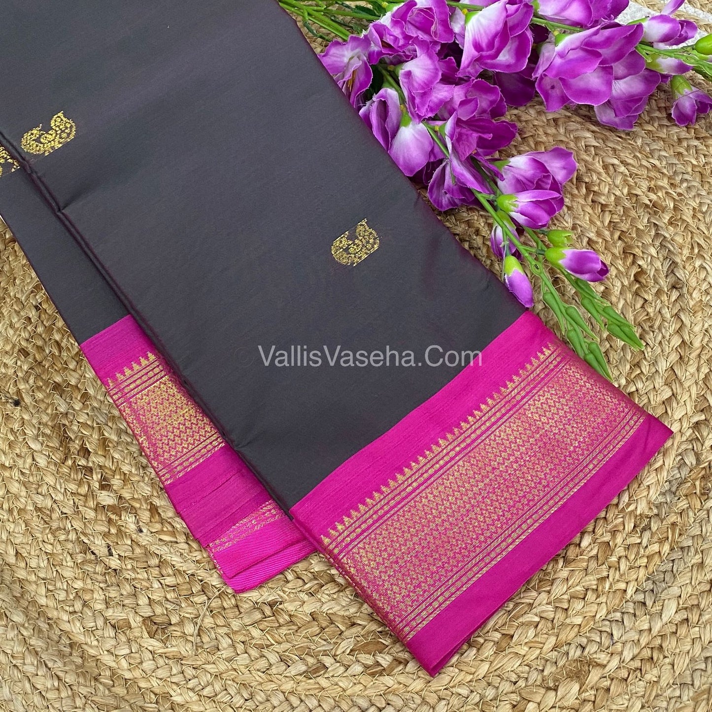Semi Silk - Dual Green With Pink - VVSS001