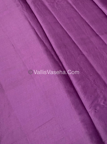 Butter Silk - Ivary Cream & Purple Combo - VVBS002