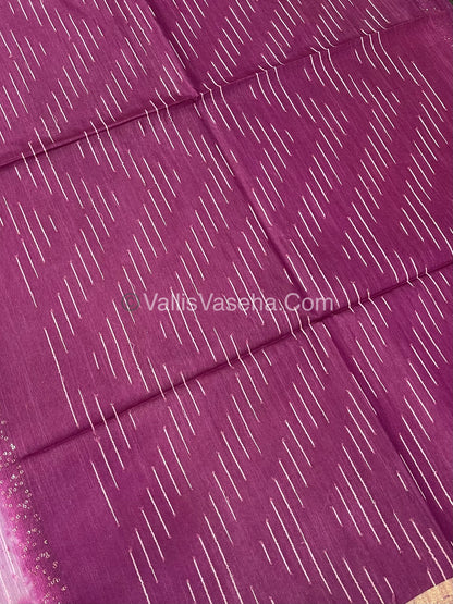 Bhagalpuri Silk | Pink with Purple Shade | VVBS010