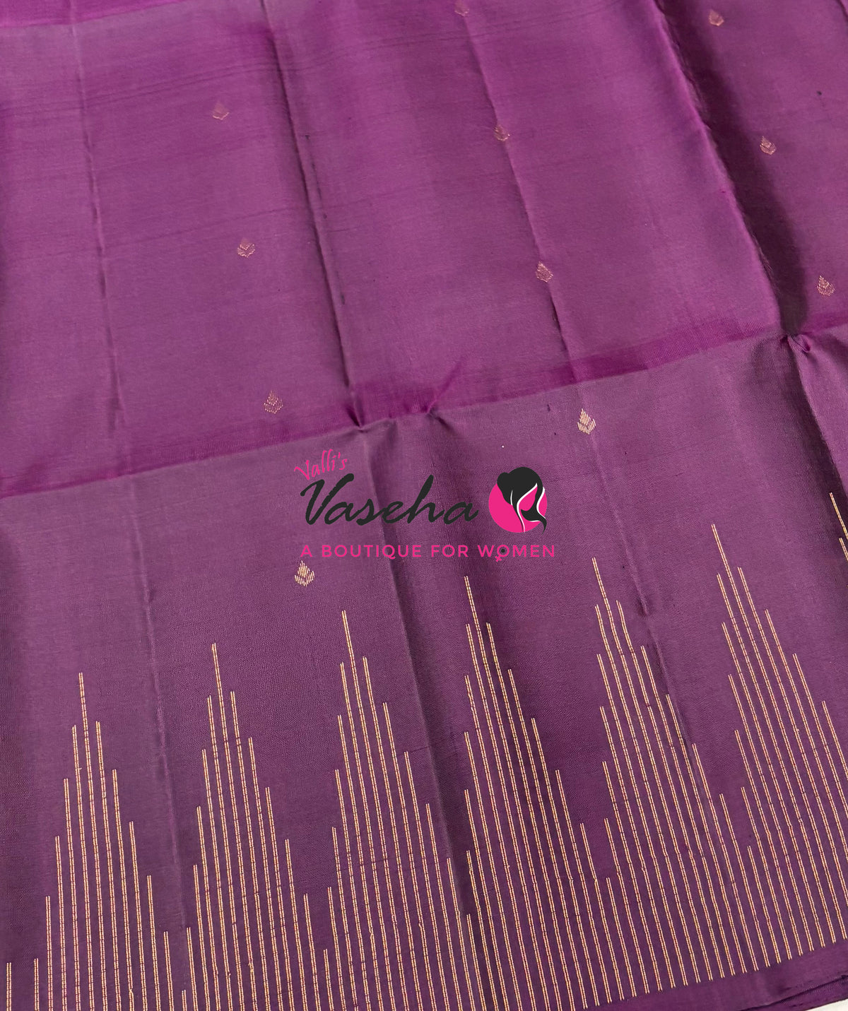 Pure Soft Silk Saree - Dark Purple Shade - VVPSS061