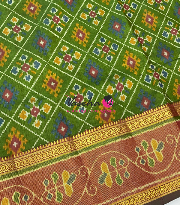 Semi Patola | Printed Silk Saree - Combo - VVSPS002