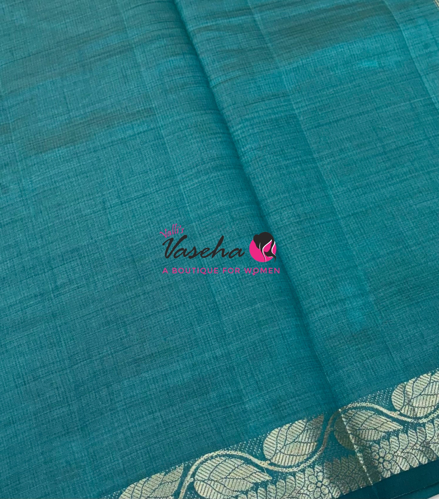 Semi Tussar Silk - Ramar Green Shade - VVSTS003 - (RG)