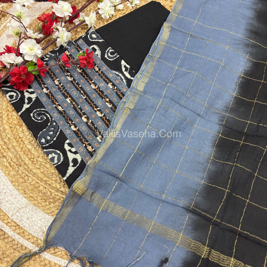 20%less - Offer Unstitched Material - Pure Cotton Material -VVDUM004