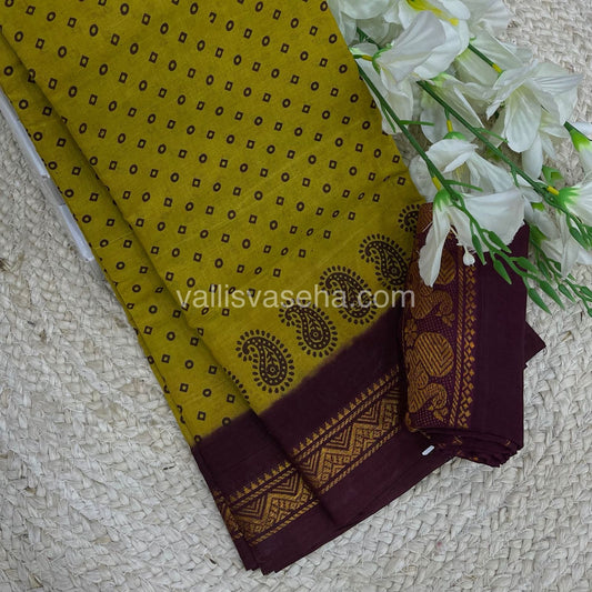 Sungudi Cotton Saree  - Bandini Print  - VVSBP001