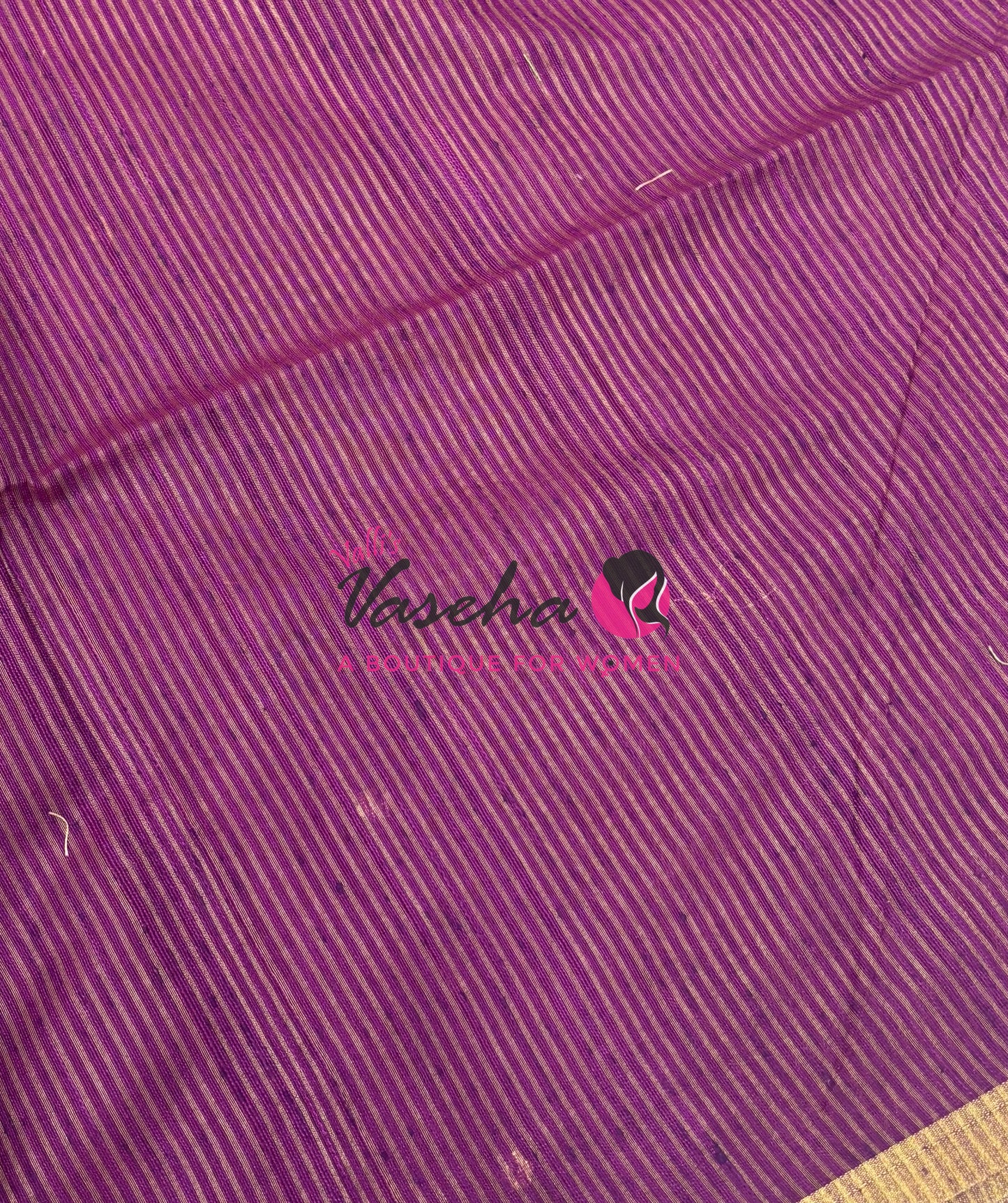 Semi Duppion Tussar Silk Saree | Purple Shade |VVSDT001