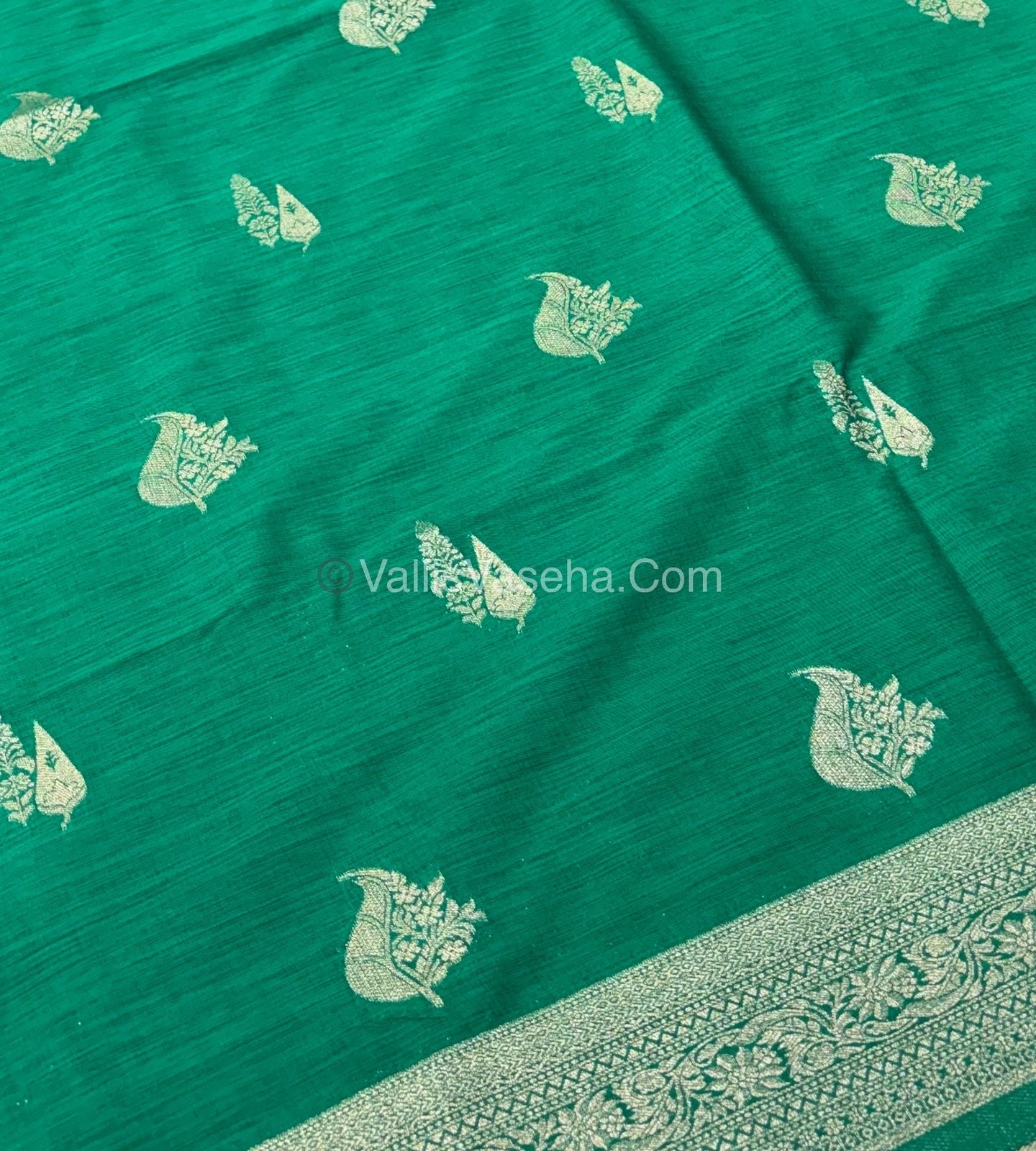 Banarasi - Heritage Silk - Semi Kathan Silk - Green Shade - VVBHS009