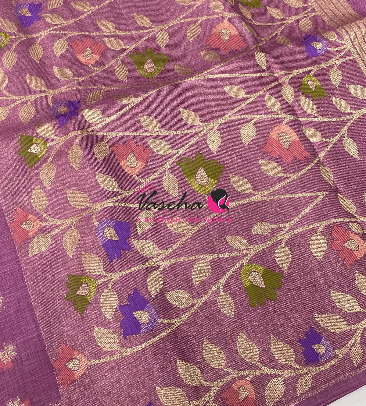 Banarasi - Heritage Meenakari Silk - Onion Pink Shade - VVBHS012
