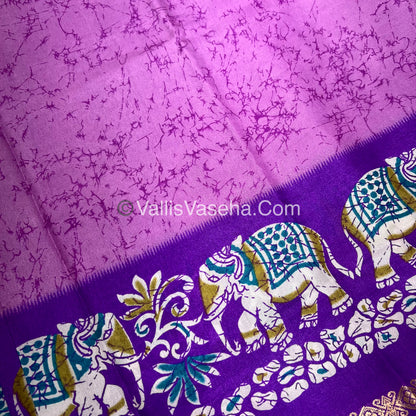 Budget Friendly Sarees - Casual Wear Sarees - Crackle Silk - VVCS002