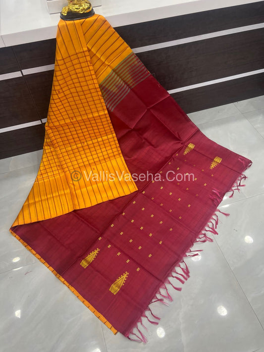 Vazhai Pattu Saree / Banana Pith - With Out Blouse - VVVPS001