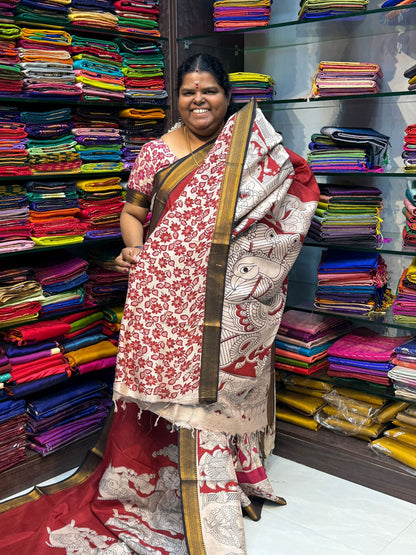 Chennur Silk | Kalamkari Prints | VVCKS006