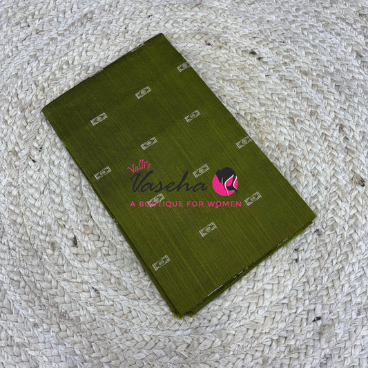 Blouse Bit - Semi Raw Silk - Thread Butta Design - 1mtr - VVBB001