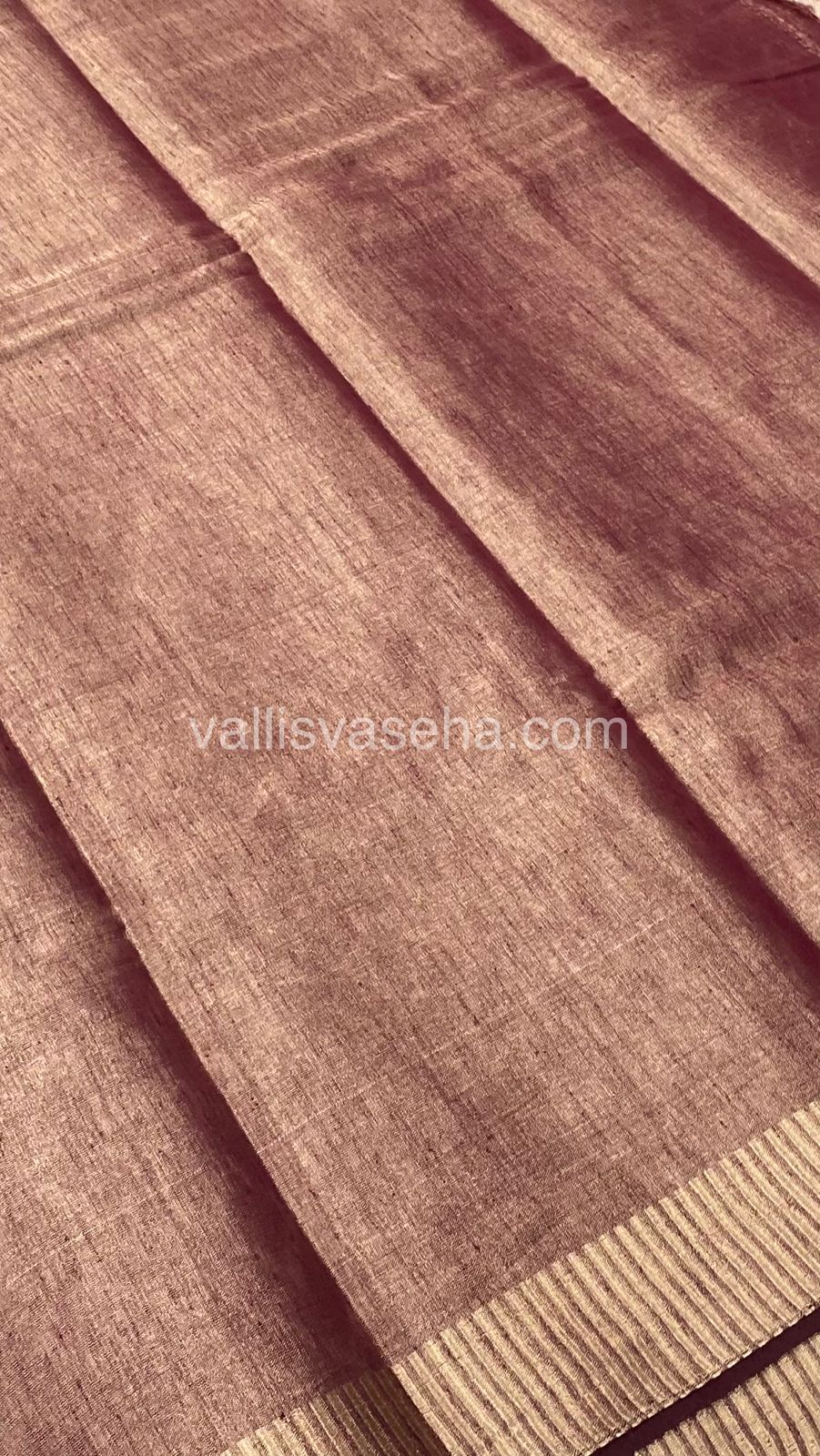 Semi Tussar Silk - Wine Shade - VVSTS001