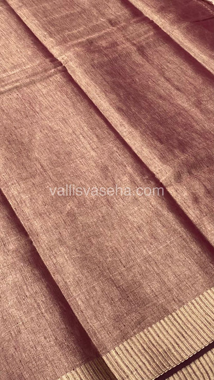 Semi Tussar Silk - Wine Shade - VVSTS001