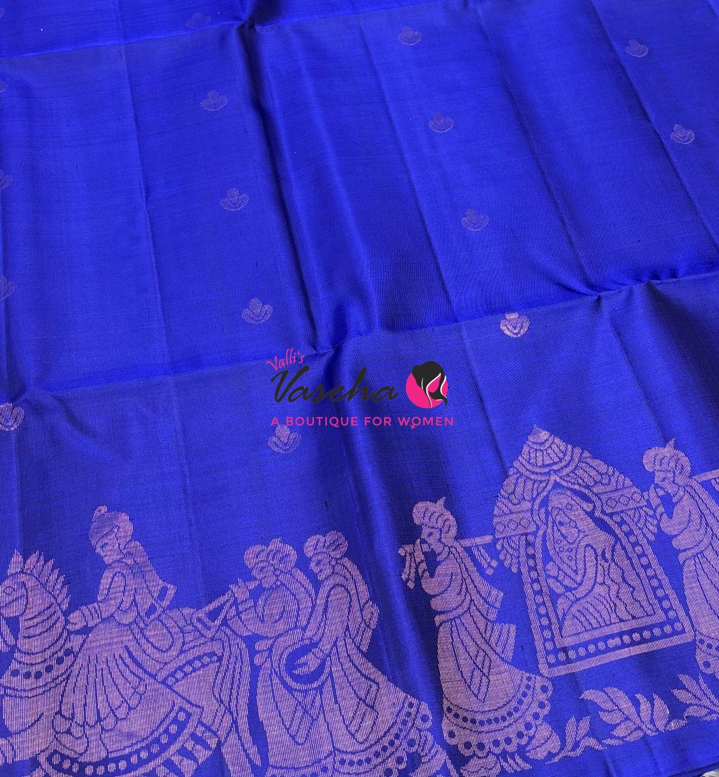 Pure Soft Silk Saree  - Blue Shade - VVPSS094