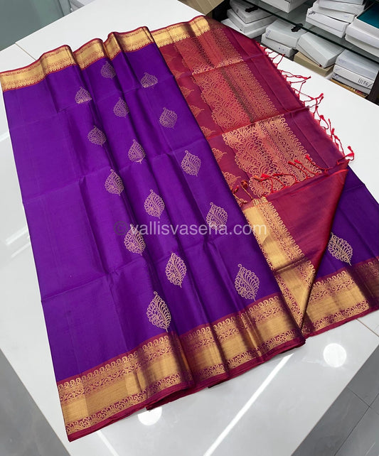 Pure Soft Silk Saree - Kanchi Border - VVPSS015