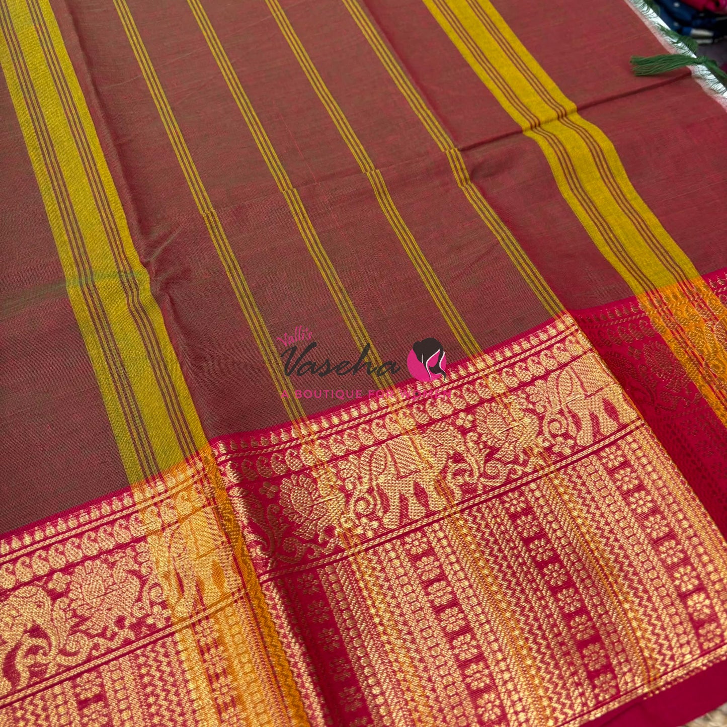 Kanchi Cotton Saree - VVKCS019