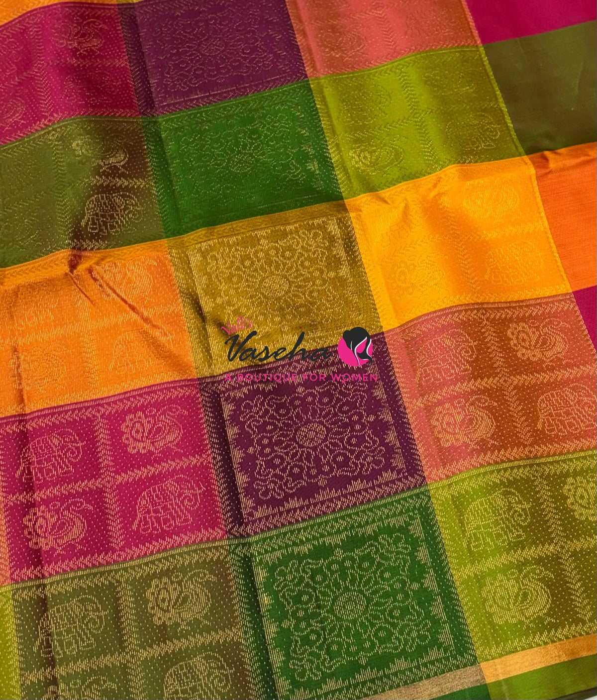 Pure Soft Silk Saree - Partly Pallu -  Half & Half Saree - Violetish Blue - VVPSS088