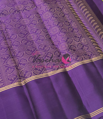 Half Mix - Pure Soft Silk Saree - Long Retta Petta Border with Butta - VVPSS105