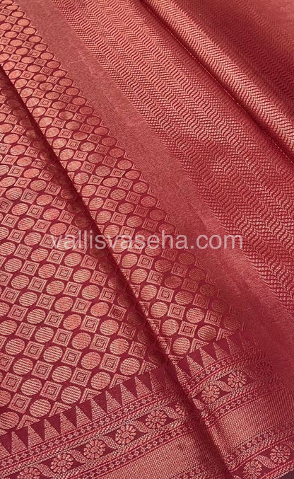 Banarasi - Copper Zari Saree - VVCZ001