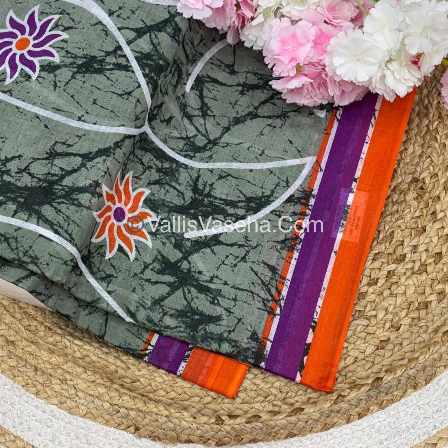 Pure Cotton Voile Saree | VVPVC001