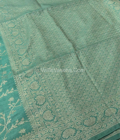 Banarasi - Heritage Silk - Semi Kathan Silk - Green  Shade- VVBHS001
