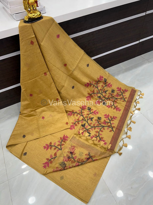 Muga Cotton Saree - VVMCS001