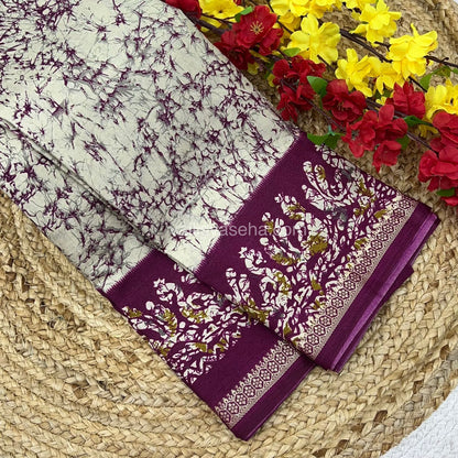 Budget Friendly Sarees - Casual Wear Sarees - Crackle Silk - VVCS001
