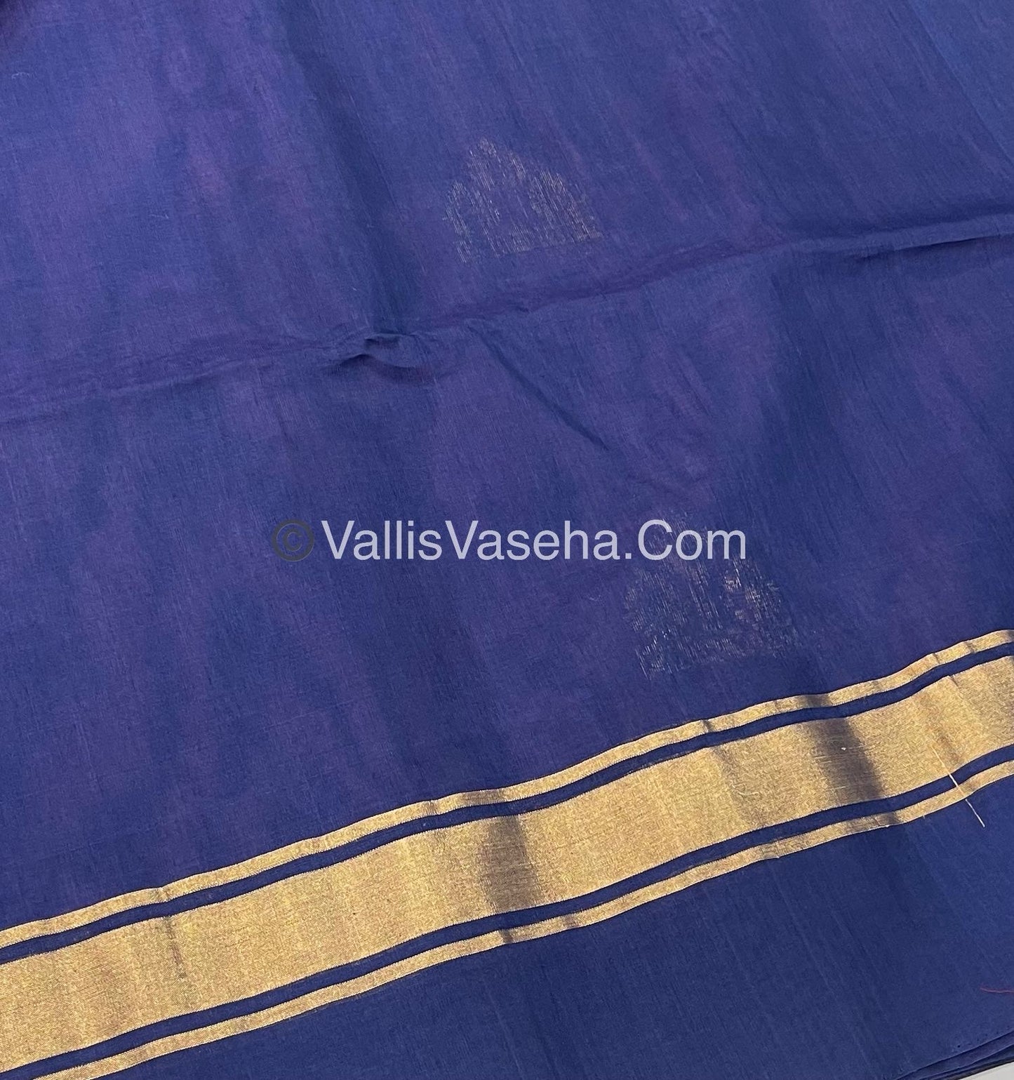 Kora Silk Saree - SICO - Lavender With Blue - VVKS002